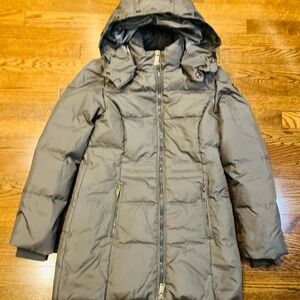 Pajar Canada Women’s Down Puffer Parka Hooded Long Coat Grey